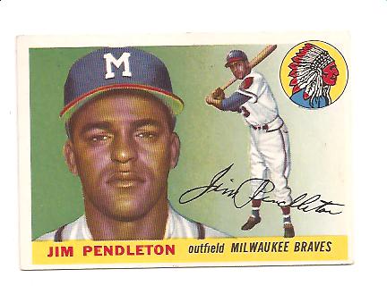 1955 Topps #15 Jim Pendleton