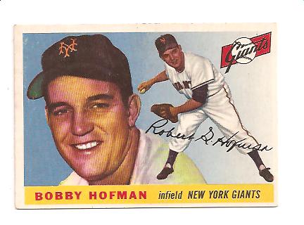 1955 Topps #17 Bobby Hofman