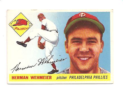 1955 Topps #29 Herman Wehmeier
