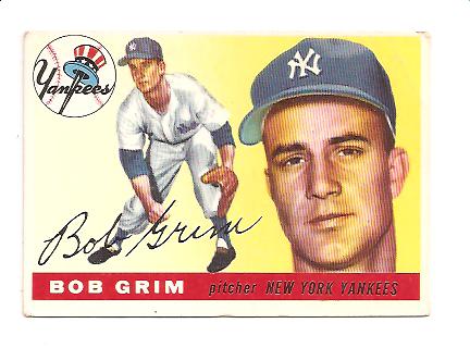 1955 Topps #80 Bob Grim RC