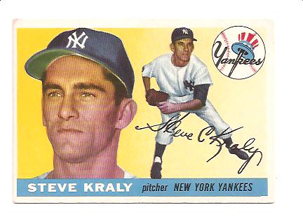 1955 Topps #139 Steve Kraly RC