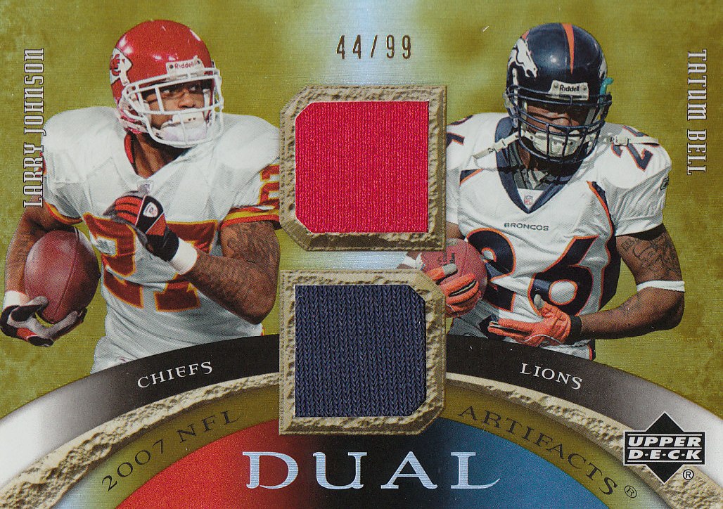 2007 Artifacts NFL Artifacts Dual #JB Larry Johnson/Tatum Bell