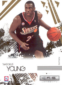 2009-10 Rookies and Stars Longevity #75 Thaddeus Young