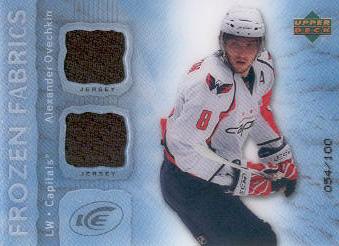 2007-08 Upper Deck Ice Frozen Fabrics Parallel #FFAO Alexander Ovechkin