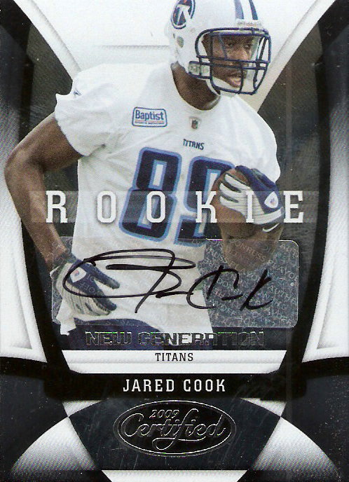 2009 Certified #164 Jared Cook AU/299 RC