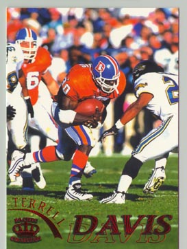 1996 Pacific Gridiron Football Terrell Davis NICE!