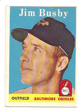 1958 Topps #28 Jim Busby