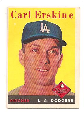 1958 Topps #258 Carl Erskine