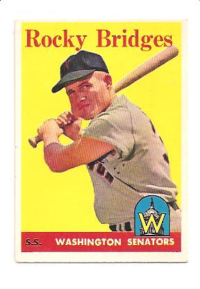 1958 Topps #274 Rocky Bridges