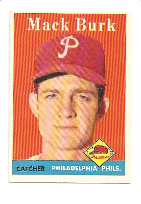 1958 Topps #278 Mack Burk