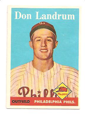 1958 Topps #291 Don Landrum RC