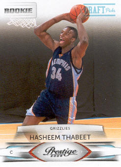 2009-10 Prestige Draft Picks Light Blue #202 Hasheem Thabeet