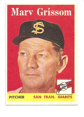 1958 Topps #399 Marv Grissom