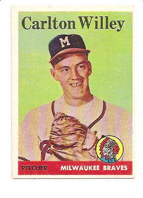 1958 Topps #407 Carlton Willey RC