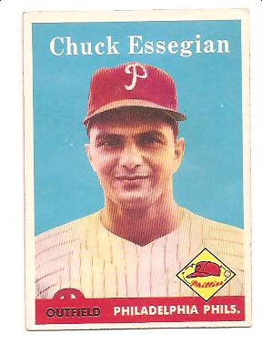 1958 Topps #460 Chuck Essegian RC