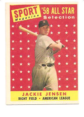 1958 Topps #489 Jackie Jensen AS