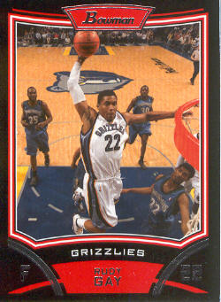 2008-09 Bowman #13 Rudy Gay