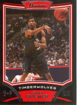 2008-09 Bowman #17 Corey Brewer