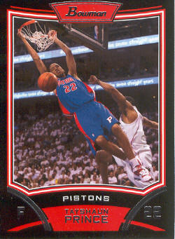 2008-09 Bowman #45 Tayshaun Prince