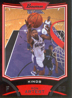 2008-09 Bowman #51 Ron Artest