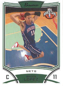 2008-09 Bowman #120 Brook Lopez RC