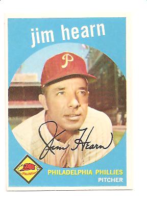 1959 Topps #63 Jim Hearn