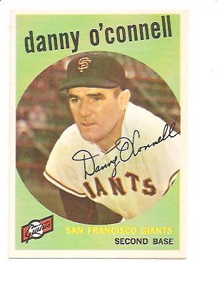 1959 Topps #87 Danny O'Connell