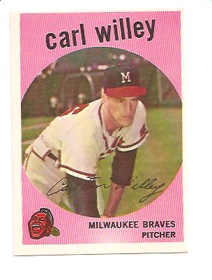 1959 Topps #95 Carl Willey