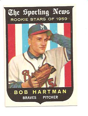 1959 Topps #128 Bob Hartman RS RC