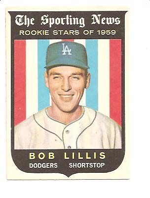 1959 Topps #133 Bob Lillis RS RC