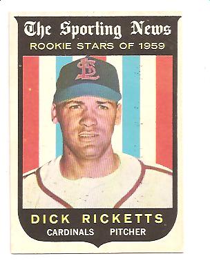 1959 Topps #137 Dick Ricketts RS RC
