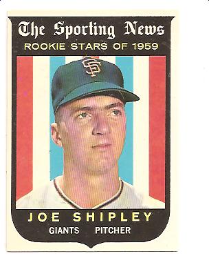 1959 Topps #141 Joe Shipley RS RC