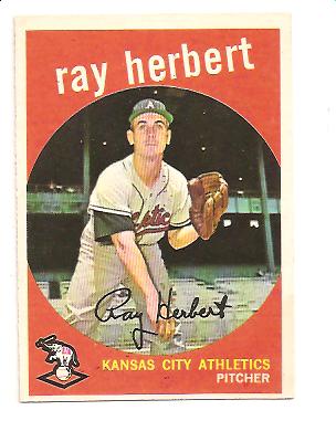 1959 Topps #154 Ray Herbert