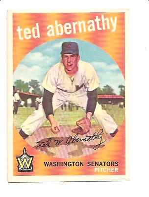 1959 Topps #169 Ted Abernathy