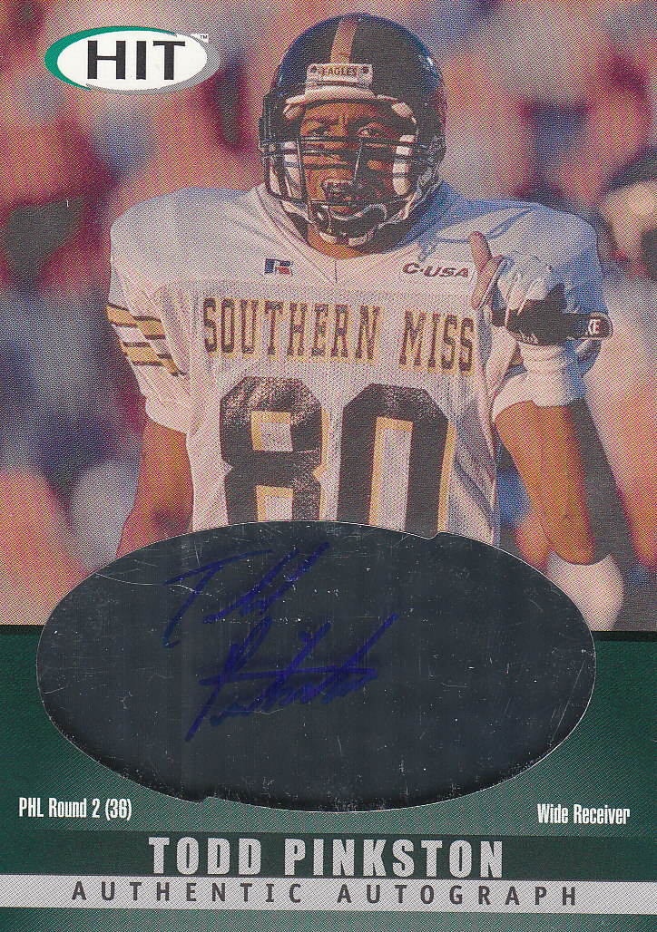 2000 SAGE HIT Autographs Emerald #40 Todd Pinkston