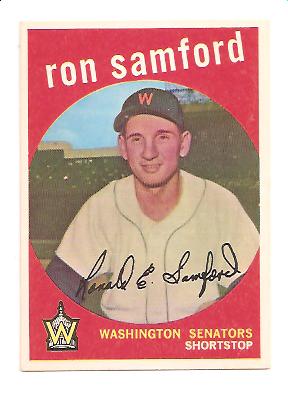 1959 Topps #242 Ron Samford RC