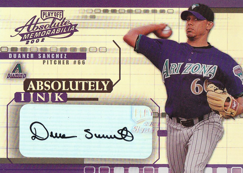 2002 Absolute Memorabilia Absolutely Ink #15 Duaner Sanchez
