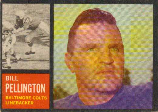 1962 Topps #9 Bill Pellington
