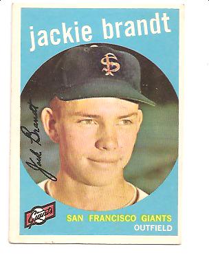 1959 Topps #297 Jackie Brandt RC