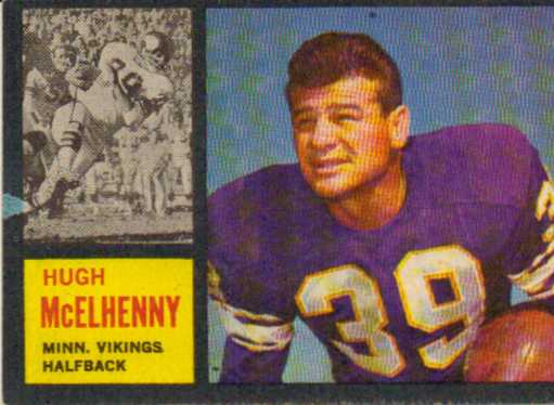 1962 Topps #92 Hugh McElhenny SP