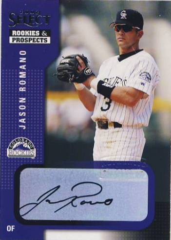 2002 Select Rookies and Prospects #42 Jason Romano