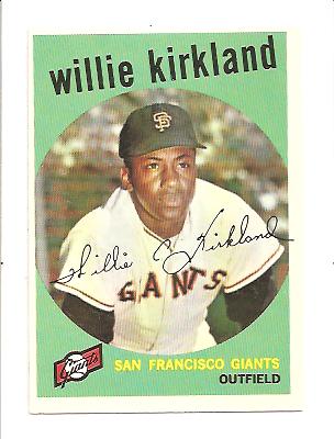1959 Topps #484 Willie Kirkland