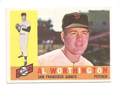 1960 Topps #268 Al Worthington