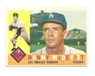 1960 Topps #333 Danny McDevitt
