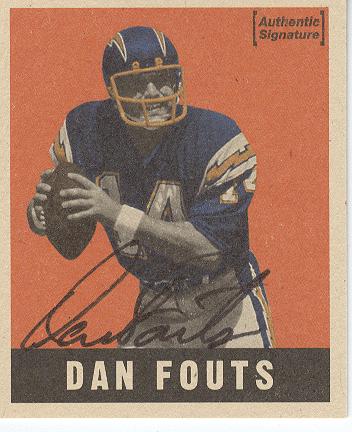 1997 Leaf Reproductions Autographs #14 Dan Fouts