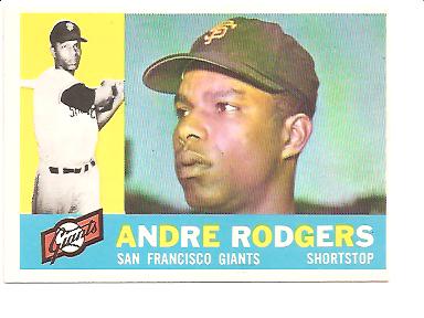 1960 Topps #431A Andre Rodgers WB