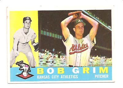 1960 Topps #78 Bob Grim