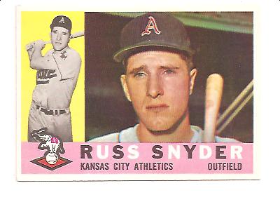 1960 Topps #81 Russ Snyder RC