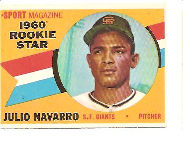 1960 Topps #140 Julio Navarro RS RC