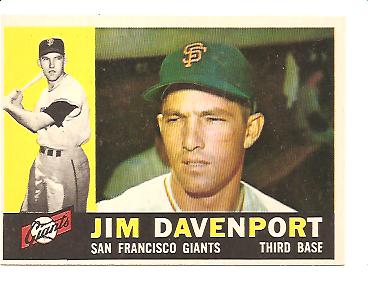 1960 Topps #154 Jim Davenport